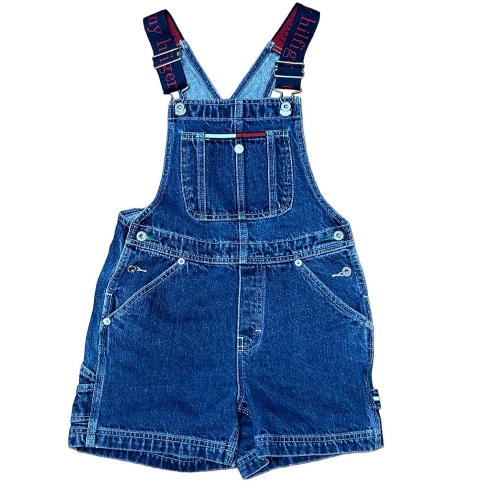 Vintage Tommy Hilfiger Iconic Denim Overalls Girls Size:M Y2K